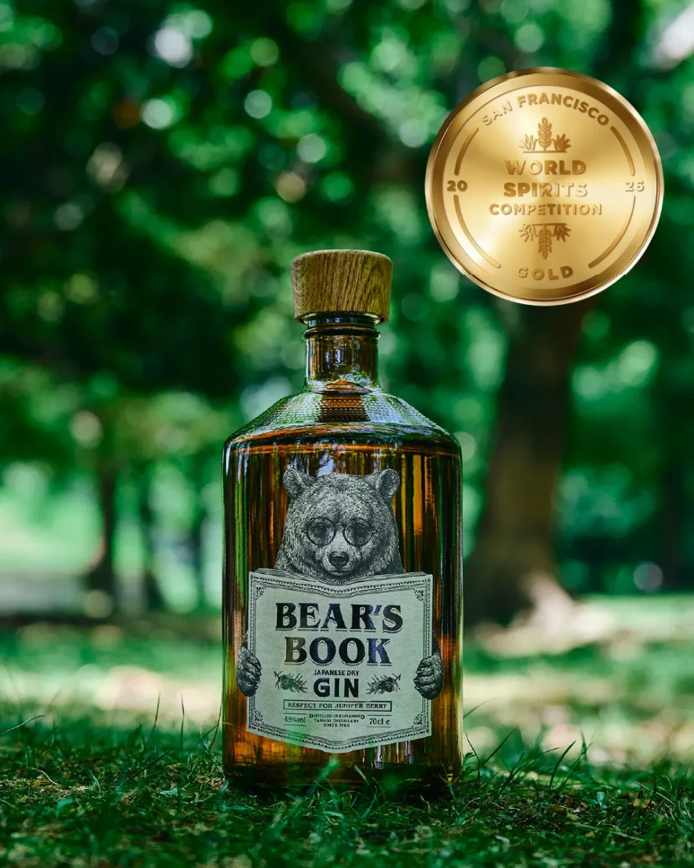 Bear's Book得獎圖webp BEAR'S BOOK GIN 琴酒 700ml (附外盒)