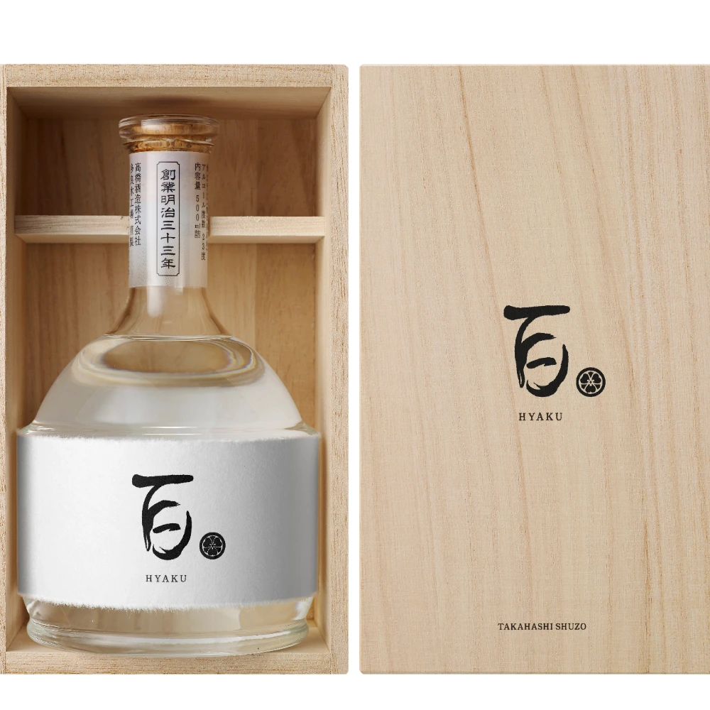 究極米燒酎百(木盒)500ml 究極米燒酎 「百」500ml (附木盒)