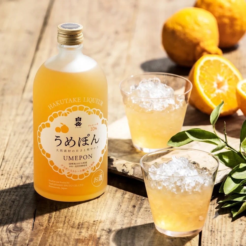 蜜柑梅酒情境圖webp 白岳 蜜柑梅酒300ml